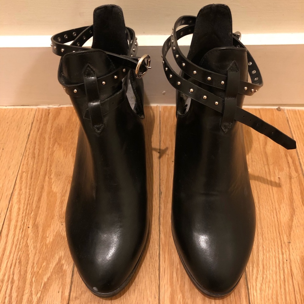 Studded Strap Ankle Booties (BRAND NEW!!!)